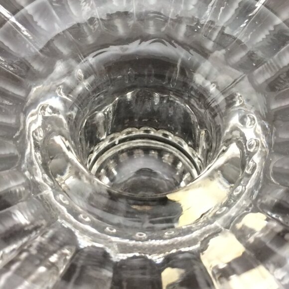 2 Clear Glass Partylite Pedestal Base Candle Holders  For 2 Sizes Taper Pillar - Picture 14 of 14